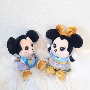 Disney World 50th Anniversary Wishables Mickey Mouse & Minnie Plush Set